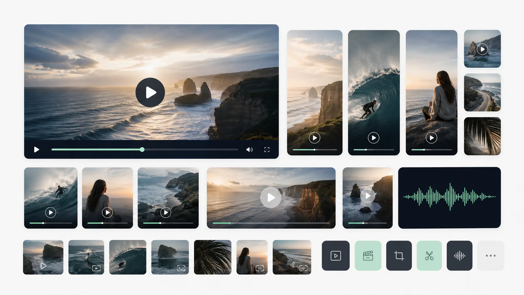 A library of video, social and audio assets created from one production.