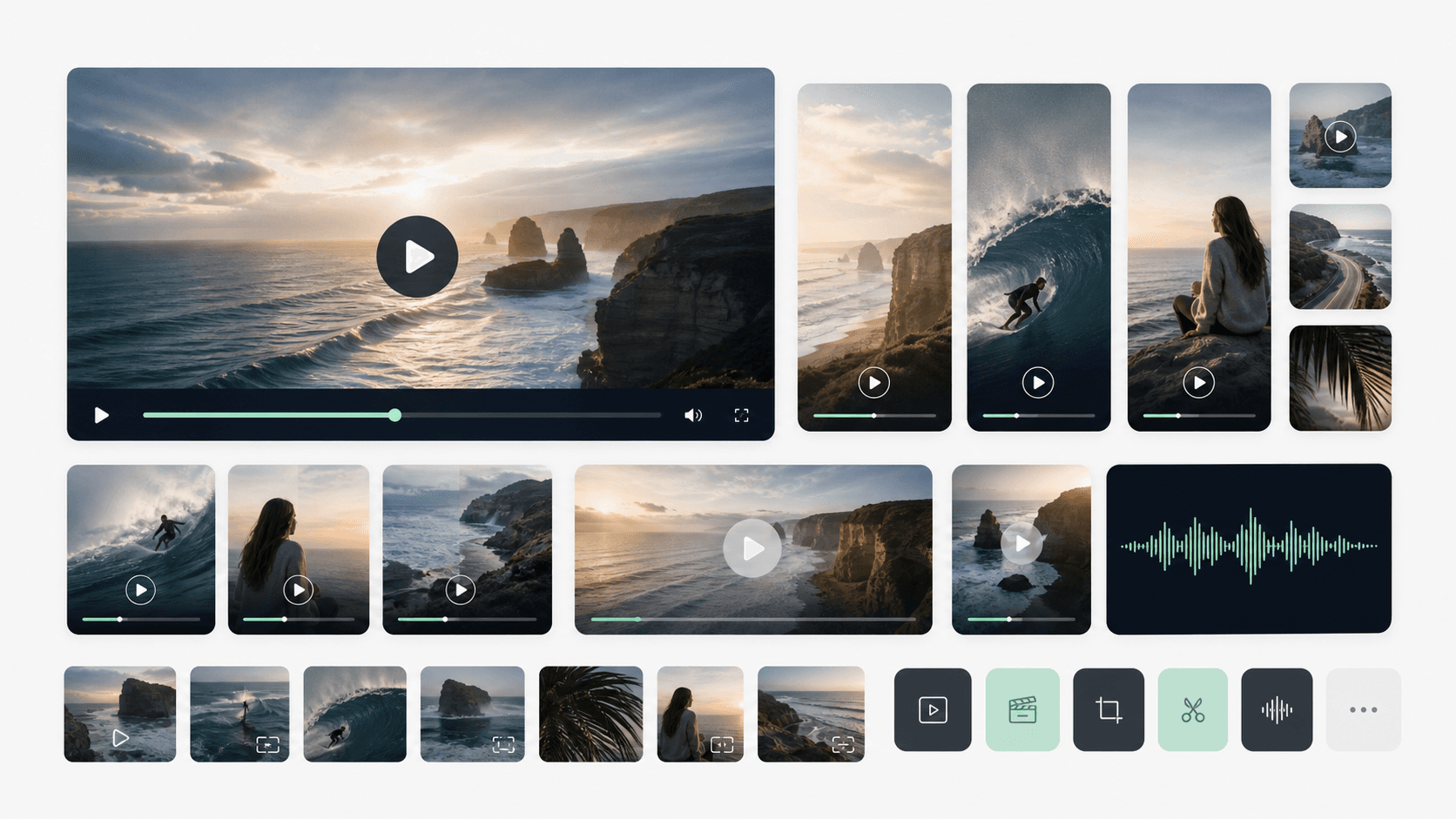 A library of video, social and audio assets created from one production.