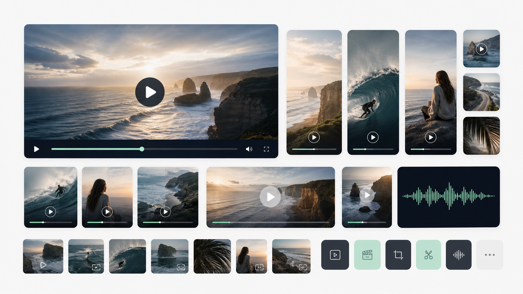 A library of video, social and audio assets created from one production.
