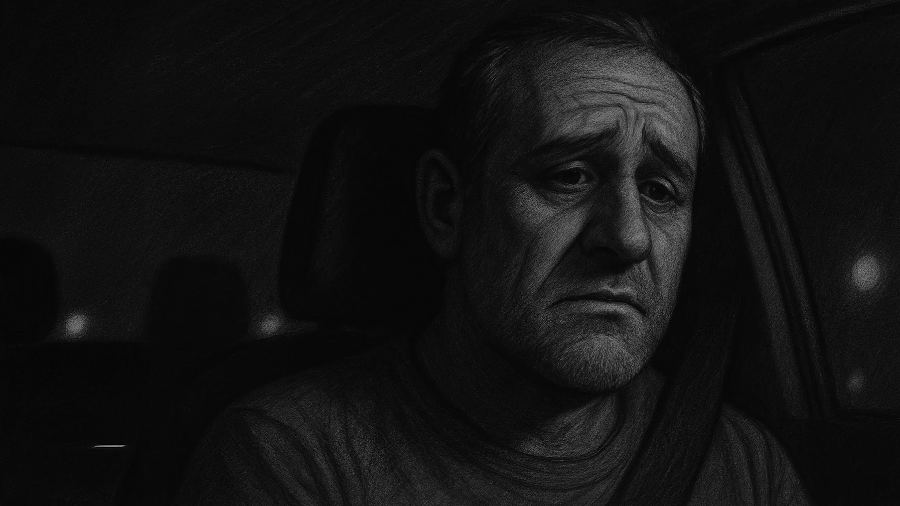 Charcoal animatic - father in profile